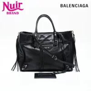 Balenciaga The Paper Shoulder Bag Black